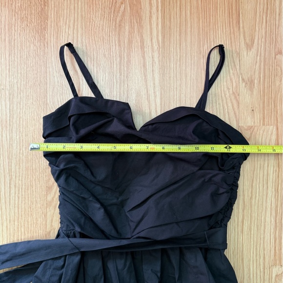 Zara Voluminous Mini Little Black Dress Bubble Hem Size Small - Picture 4 of 6